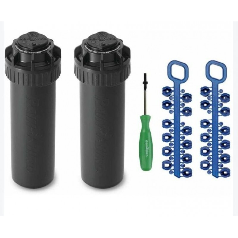 RAIN BIRD Pack 2 Aspersor de Riego Rain Bird 5004-PC 3/4'' | Alcance 7,60 a 15,20 m | Aspersor de Turbina ajustable 5000 5004 Rain Bird