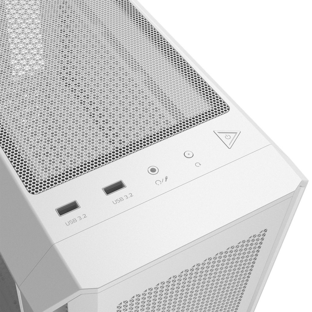 XPG - Caja de CPU CJ11533931 tipo Midi Tower con ventilación eficiente y filtro anti-polvo, diseño blanco para PC de alto rendimiento