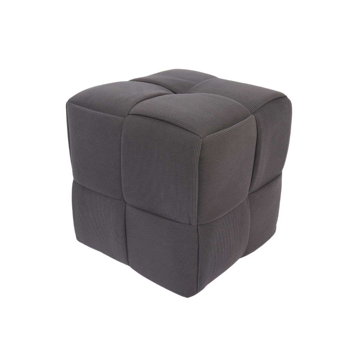 Puf Courdoruy diseño cuadrado 41x45x45 cm Adec