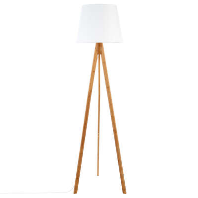 Factory Cuadros Lámpara de Pie Trípode de Bambú Florencia 160cm - Estilo Moderno
