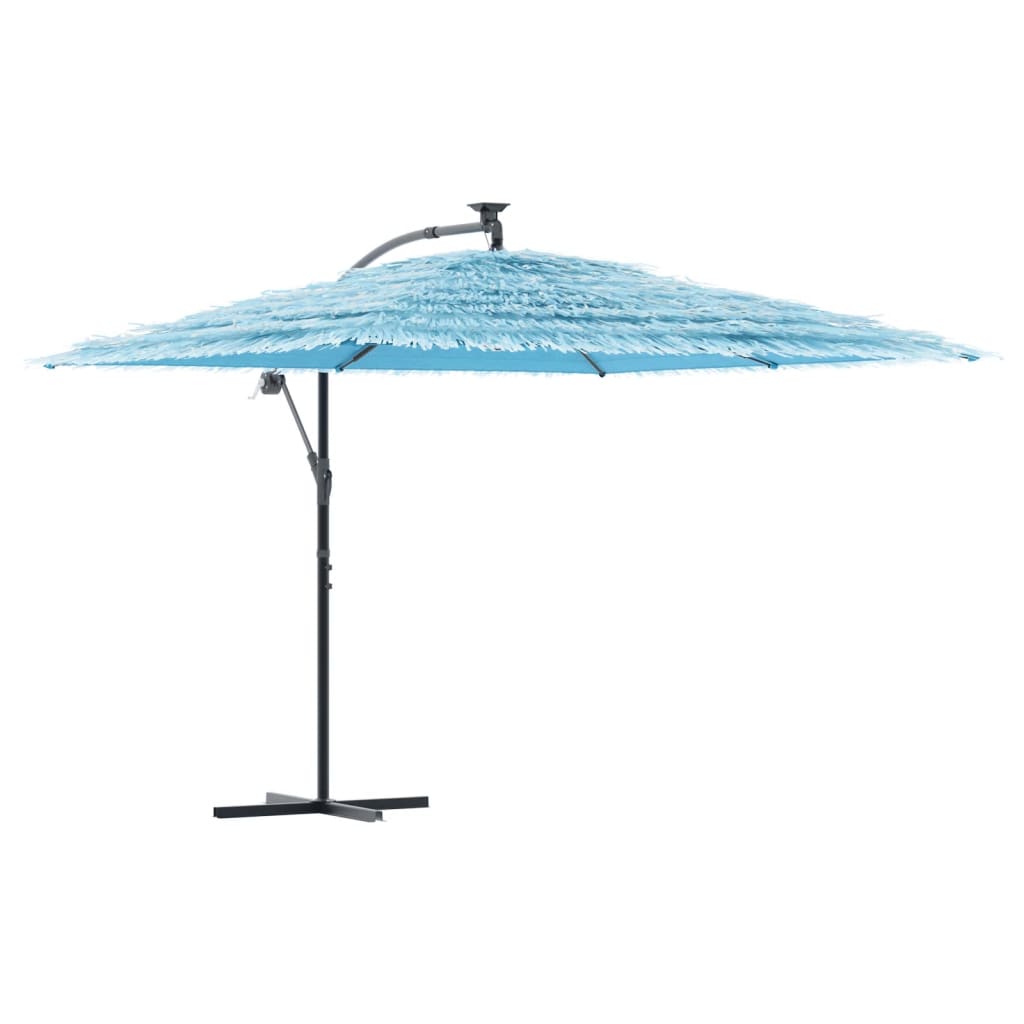 vidaXL Sombrilla de jardín con poste de acero 290x290x238 cm Color Marrón, Azul, Verde
