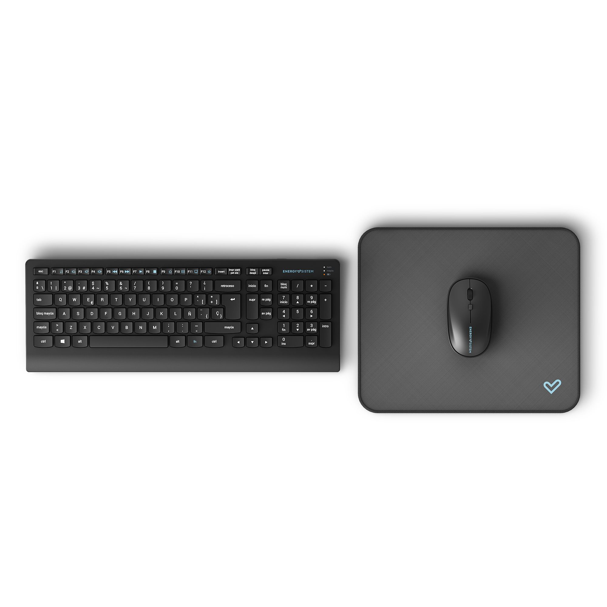 Energy Sistem Office Wireless Set 3 Silent teclado RF inalámbrico QWERTY Español Negro