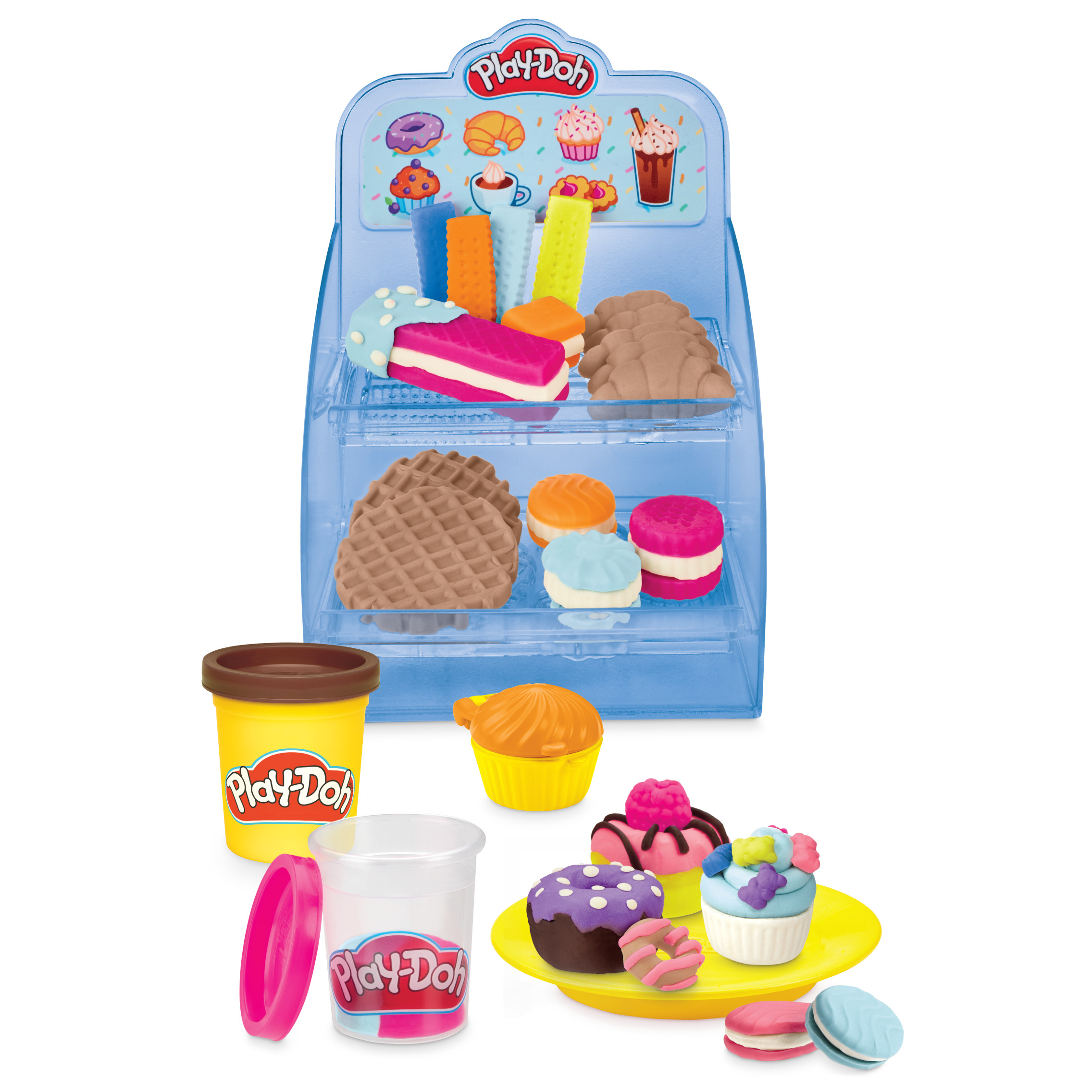 Hasbro - Play-Doh - Kitchen Creations - Súper Cafetería - Juguete creativo - Play-Doh  - 3 AÑOS+