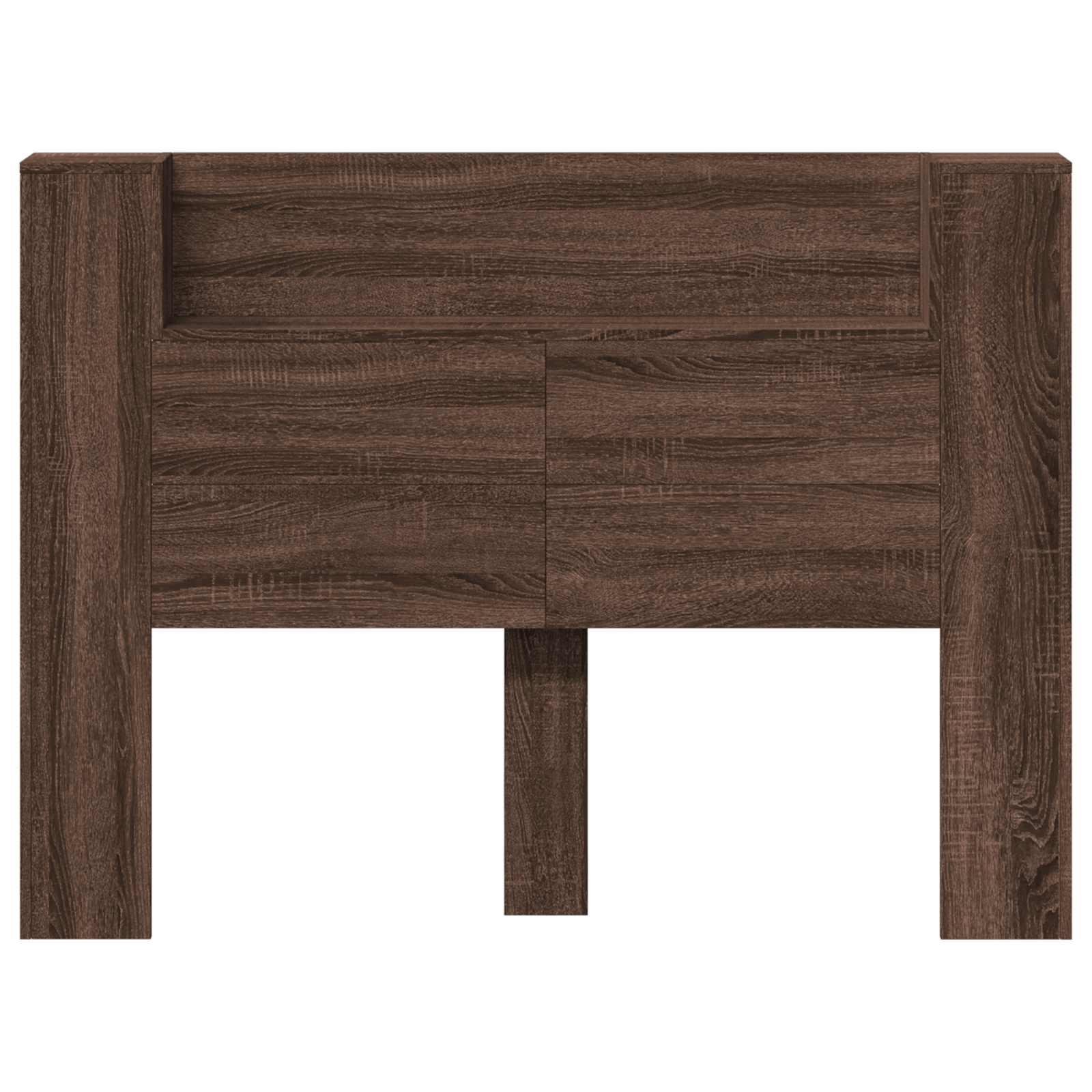 vidaXL Cabecero con estante Roble Marrón 140 x 16,5 x 103,5 cm