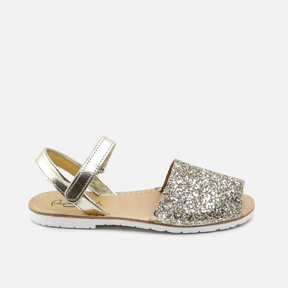 Menorquinas Glitter Oro Elibasic | Eli 1957