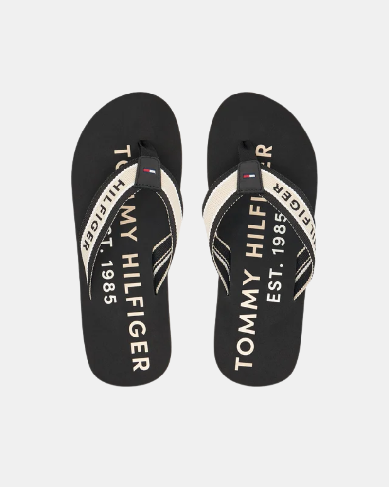 TOMMY HILFIGER FM0FM05805BDS Sandalias Chancletas Hombre Negro