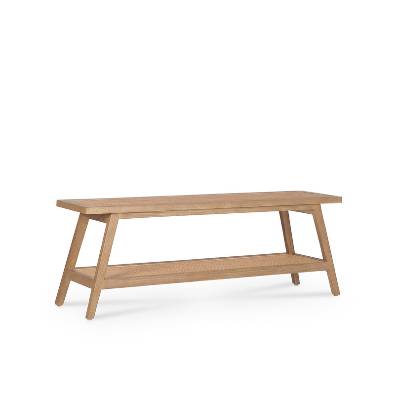 Wabi Home | Banqueta Boyd de Ratán para Pie de Cama