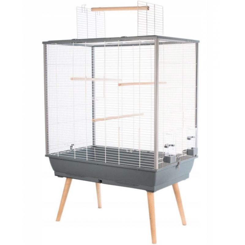 Jaula de pájaros Zolux Neo Jili H80 Gris