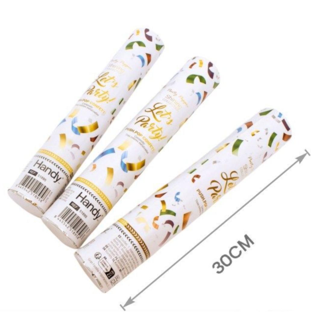 Lanzador Confeti Cumpleaños*6/12pcs, Tubo de Confeti de Color, Cañones de Confeti Bodas, Tirador de ConfetiCañón de Confeti de Fiesta, Disparador de Confeti, Confeti Cañon Cumpleaños