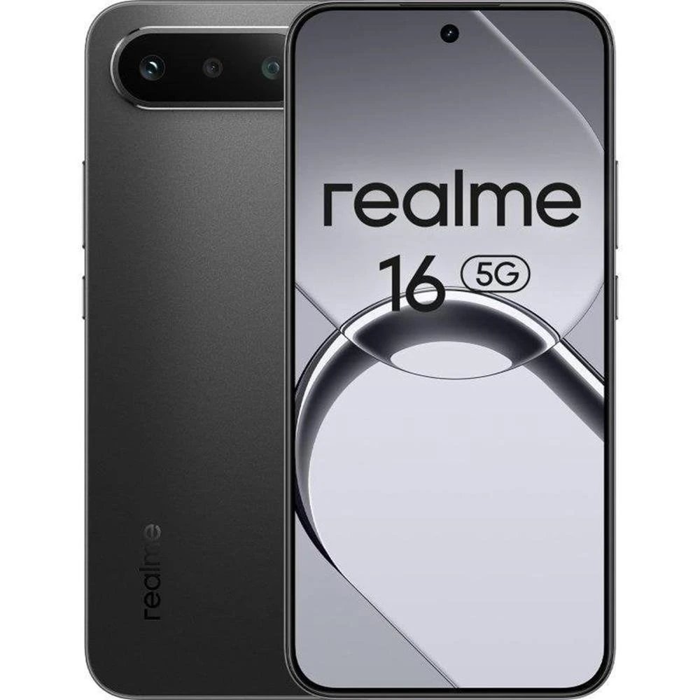 Smartphone Realme 16 5G 631011008288 256 GB 8 GB RAM 6,57" 5G Dual SIM (SA/NSA), Dual SIM Cámara 50 MP 8Gb RAM Protección DT Star D+ Black