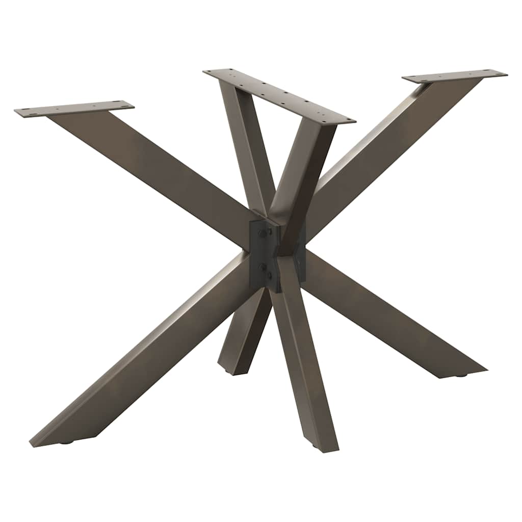 vidaXL Pata de mesa de comedor forma de araña 120x68x(72-73) cm acero