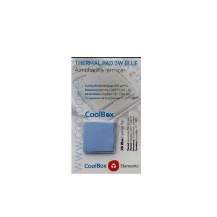 CoolBox Coo-TGH3W-Pad - Kit de pasta térmica para portátil (4 pads), Azul