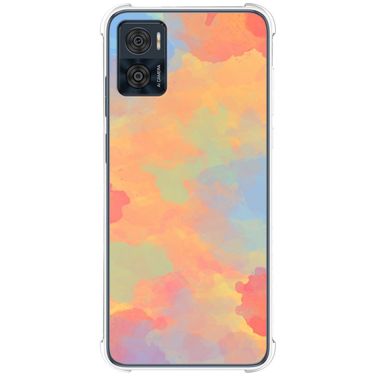 Funda Silicona Antigolpes para Motorola Moto E22 / E22i diseño Acuarela 08 Dibujos