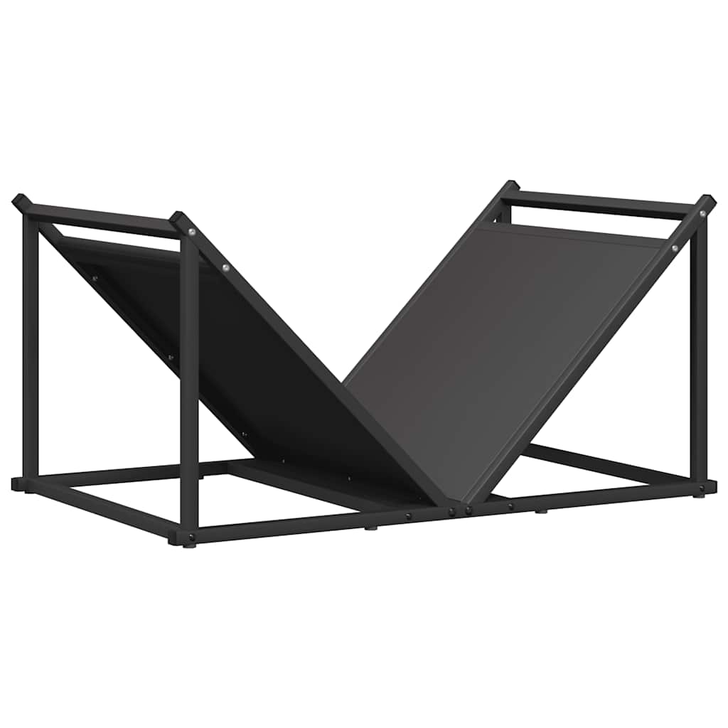 vidaXL Leñero 70x43x34,5 cm Acero laminado en frío en color Blanco/Verde oliva/Negro y más