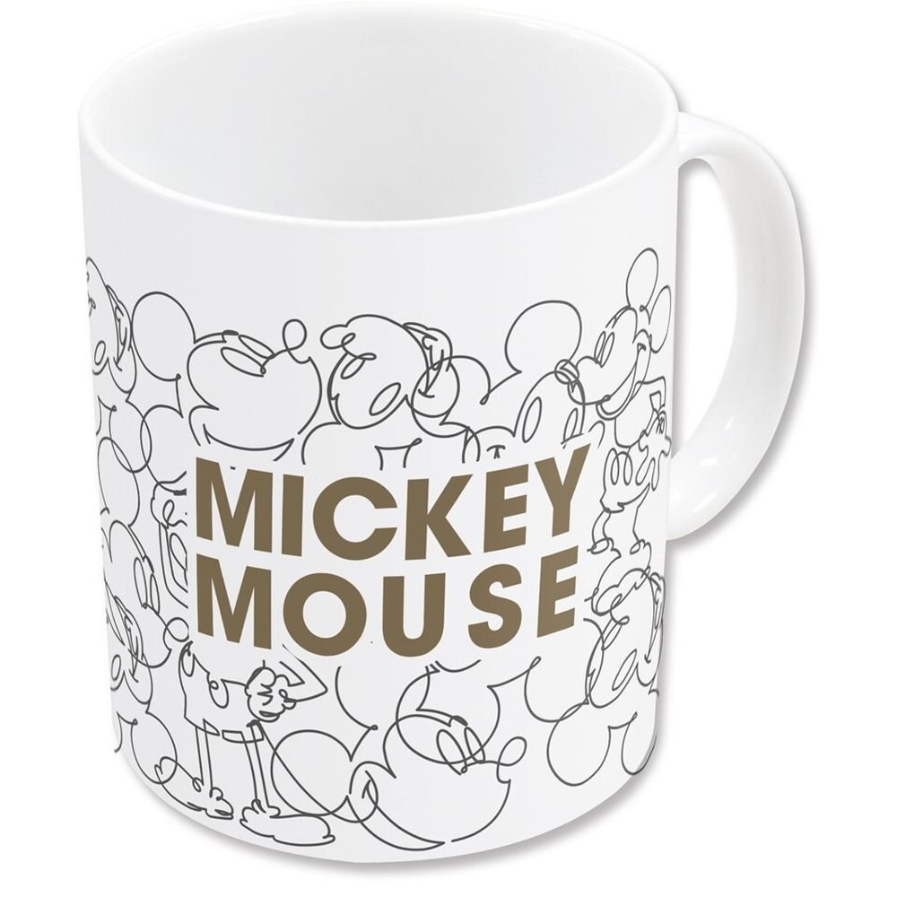 STOR TAZA CERAMICA 325 ML EN CAJA REGALO MICKEY MOUSE SIGNATURE DISNEY MICKEY