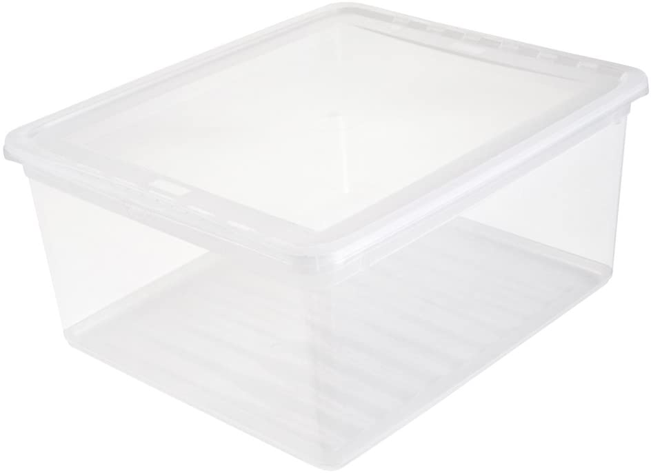 Keeeper - Cajas de almacenaje, Plástico, Natural Transparente, 39 x 33.5 x 18 cm KEEEPER