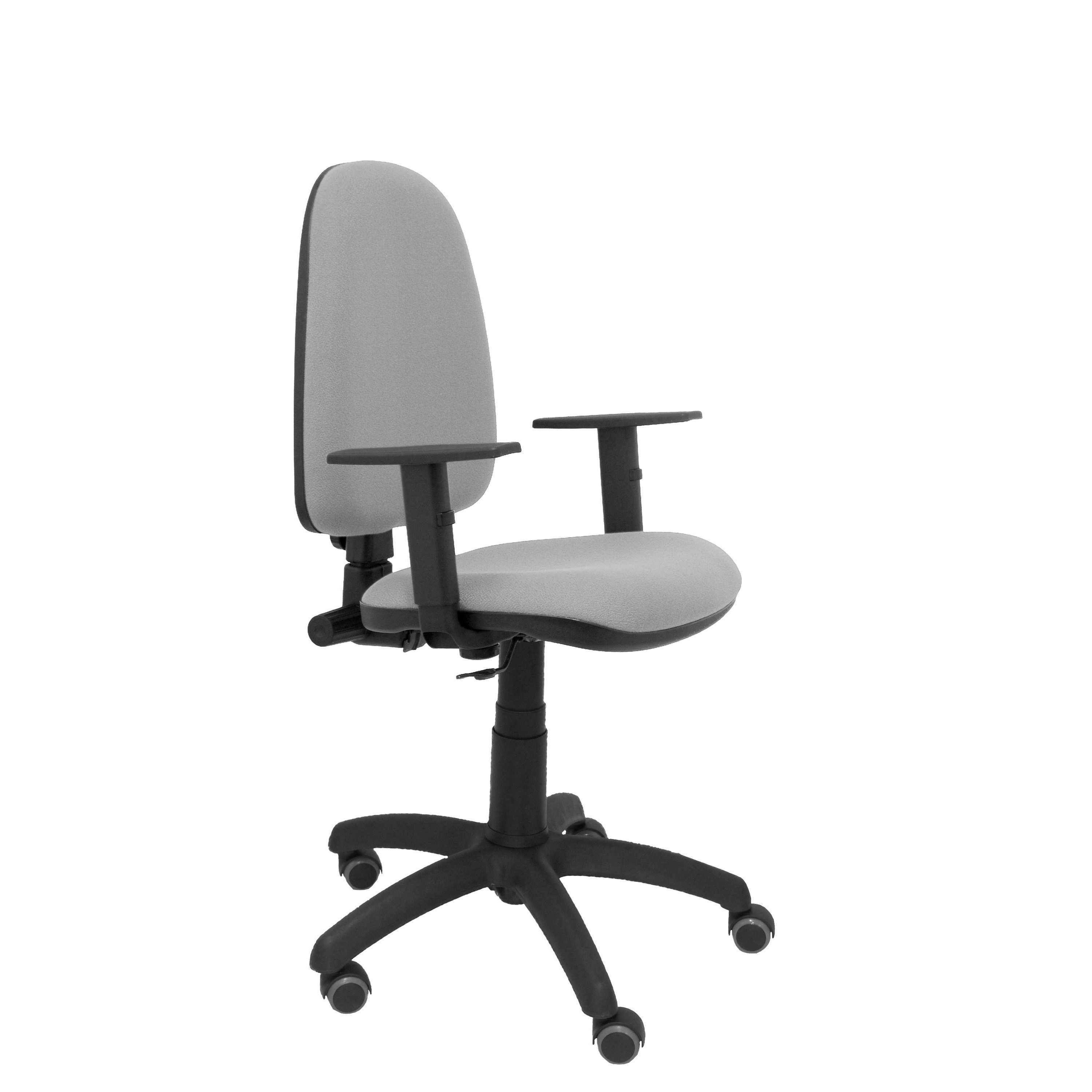 Silla de Oficina Ergonómica Piqueras Y Crespo Ayna Bali Gris con Brazos Regulables y Ruedas de Parqué