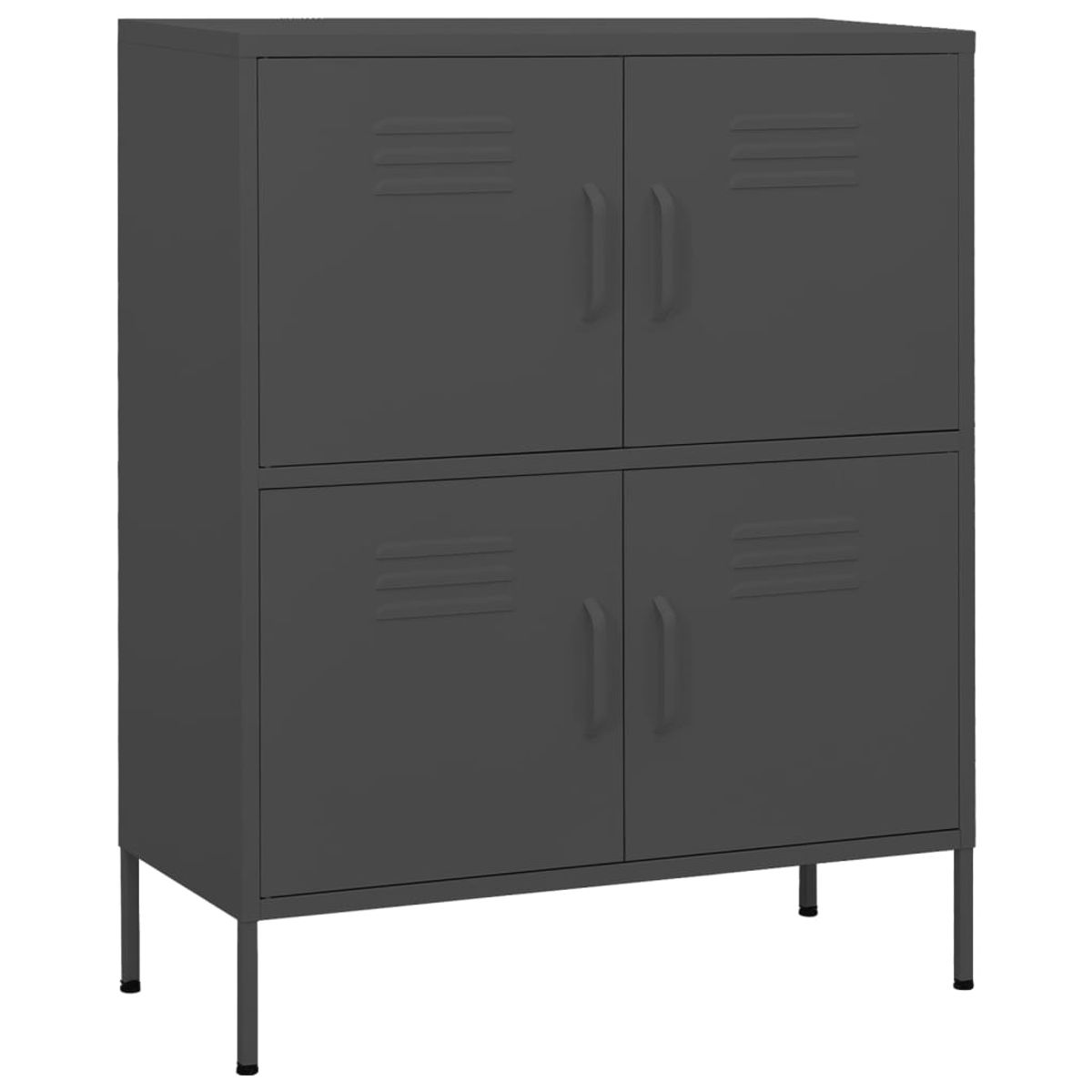 Armario auxiliar Offix 4 puertas con 2 estantes 101,5x80x35 cm