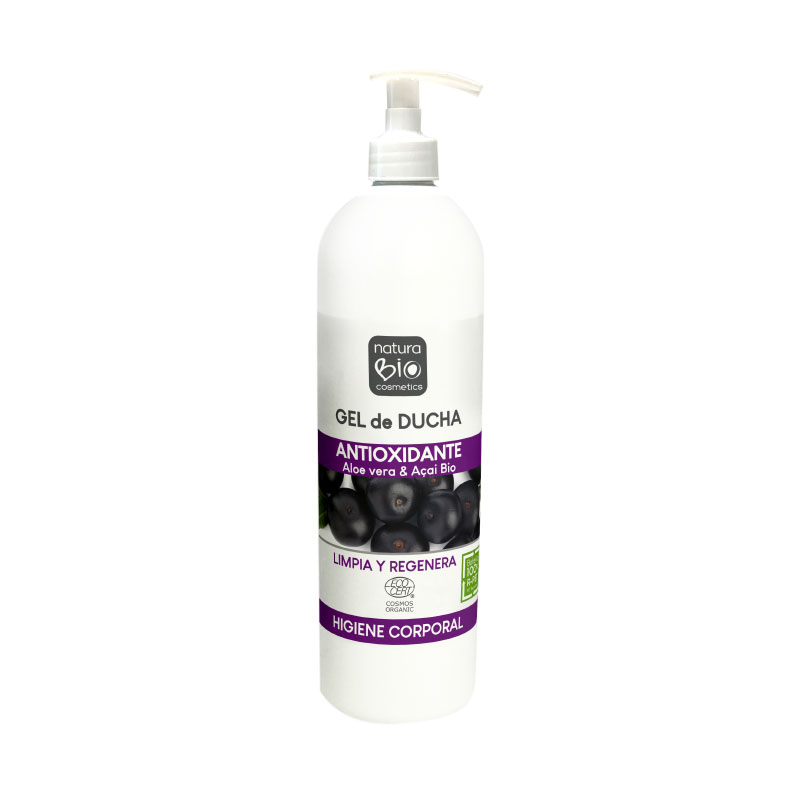 Gel ducha antioxidante aloe & açaí 740 ml NaturaBIO Cosmetics
