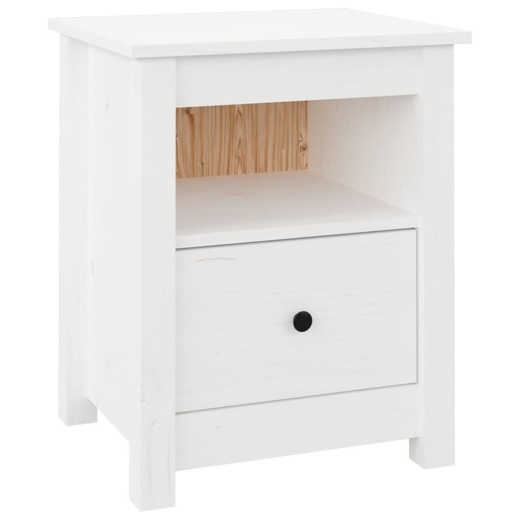 Vidaxl - Mesita de Noche de Madera Maciza de Pino 40x35x49 Cm Natural