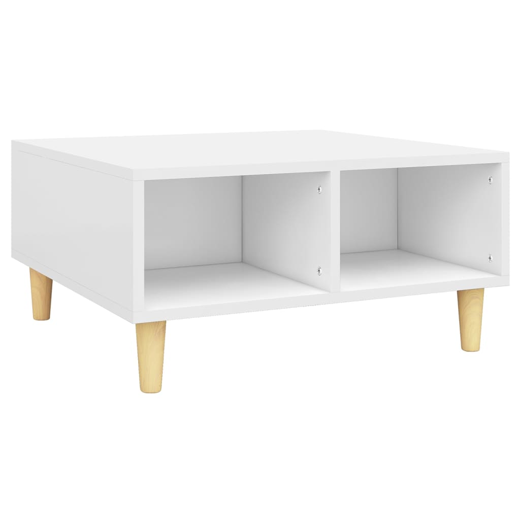 vidaXL Mesa de centro madera de ingeniería 60x60x30 cm en color Roble artisan/Blanco/Negro y más | estructura resistente ideal para salón dormitorio o estudio