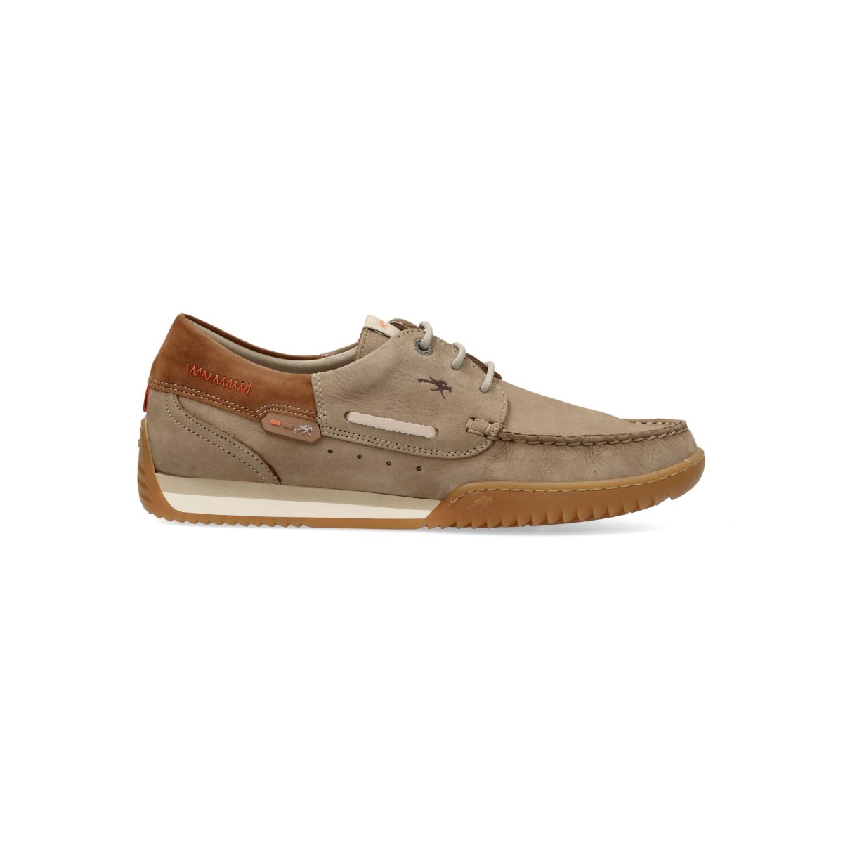 Fluchos - Zapato náutico Bruno de piel para hombre, cómodo y duradero con suela flexible y agarre superior