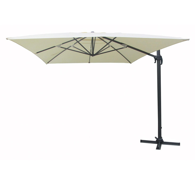 Parasol colgante aluminio.
