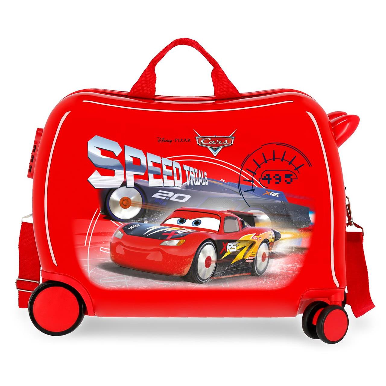 Disney Cars Maleta Correpasillos ABS Rígida Cars Speed Trails Rojo