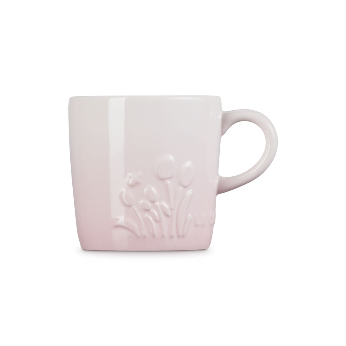 Taza Cerámica Le Creuset 200 ml Colección Jardín con Diseño Floral en Relieve, Apta para Horno, Microondas y Lavavajillas
