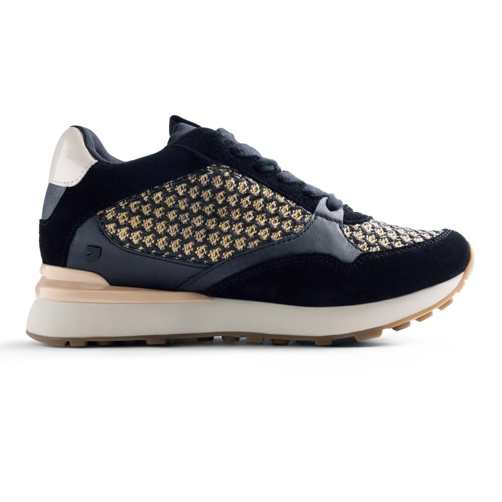 ZAPATILLAS CUÑA PIEL Y RAFIA RHAMU