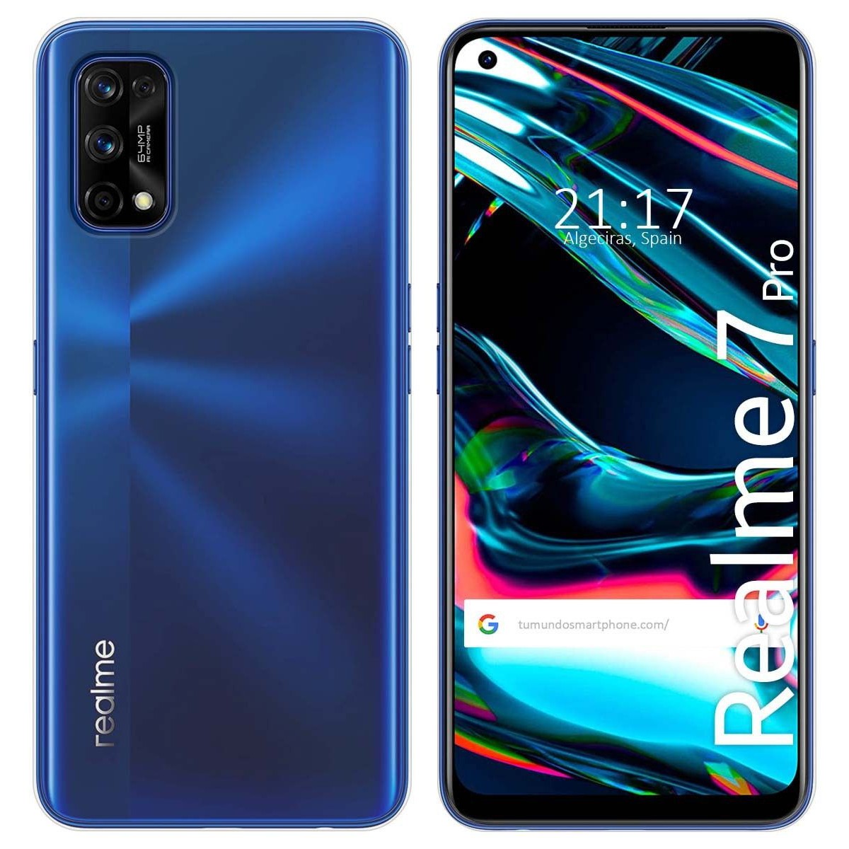 Tumundosmartphone Funda Silicona Gel TPU Transparente para Realme 7 Pro