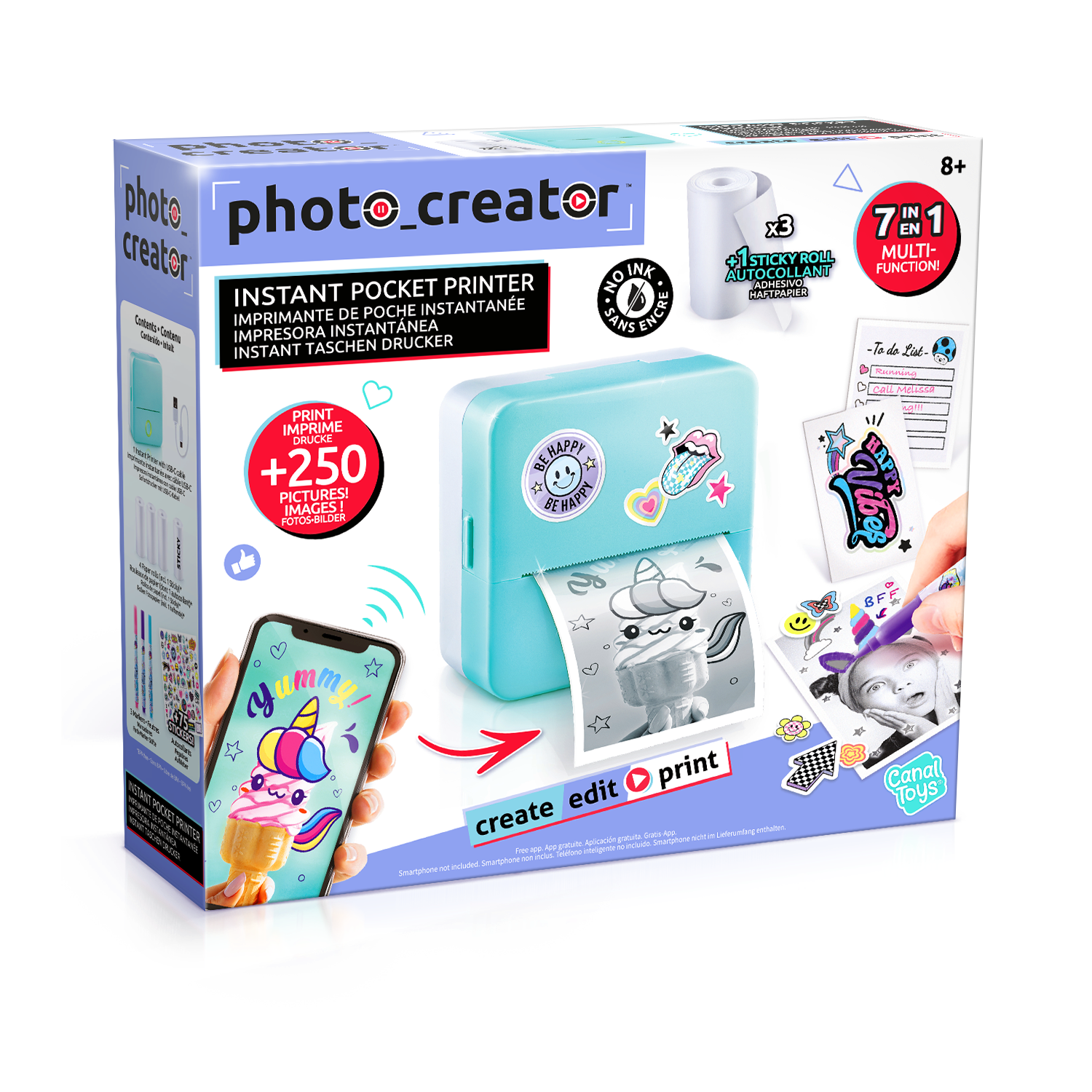 Impresora de bolsillo Instantánea - Instant Pocket Printer - Photo Creator - Canal Toys - CLK017