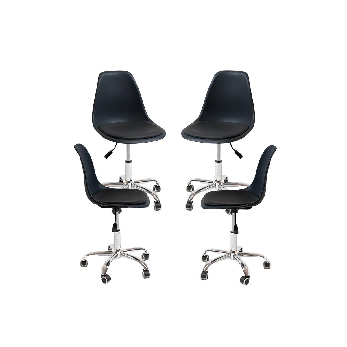 Regalos Miguel - Packs Sillas - Pack 4 Sillas Dami Office - Negro