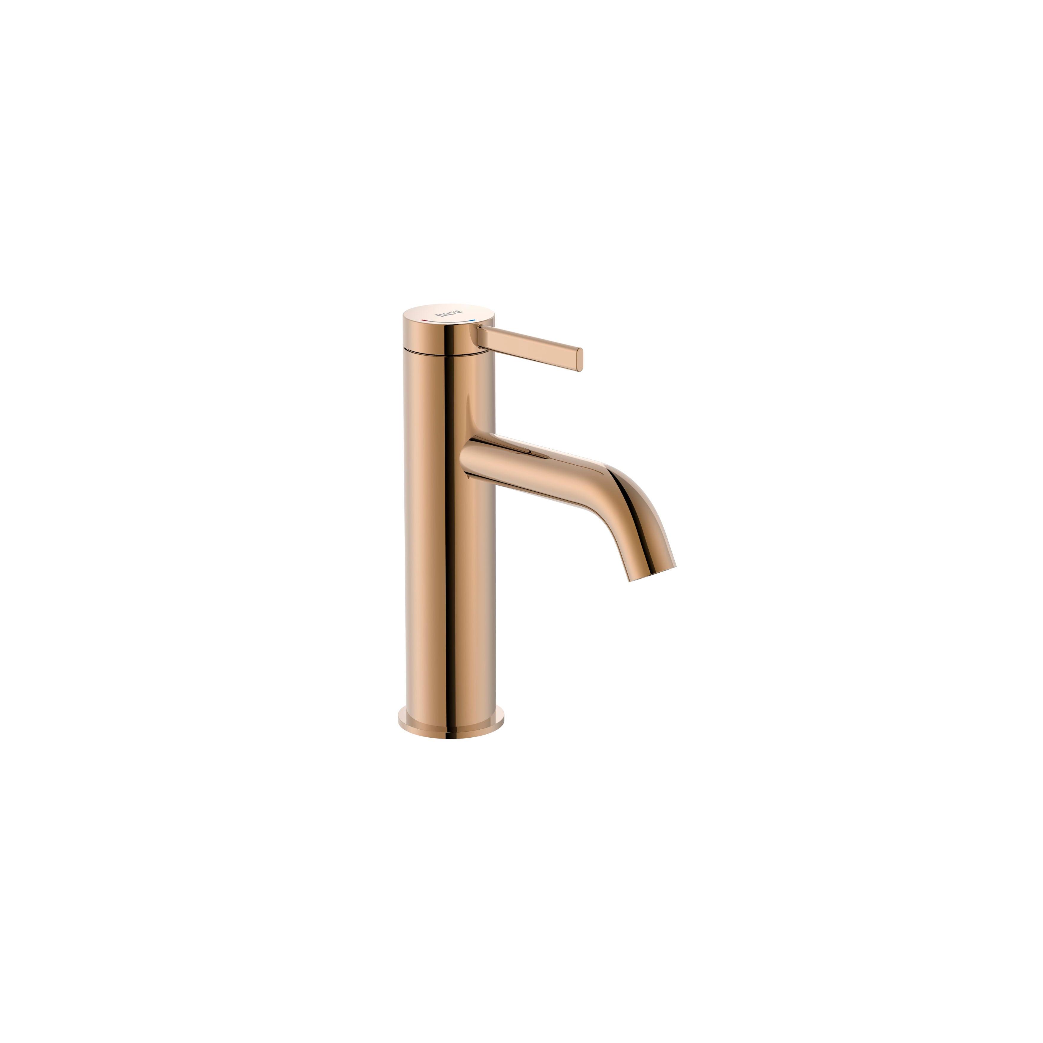ROCA A5A3A9ERG0 ONA Grifo Monomando Lavabo Desagüe Clic Clac Oro Rosa - ref: A5A3A9ERG0