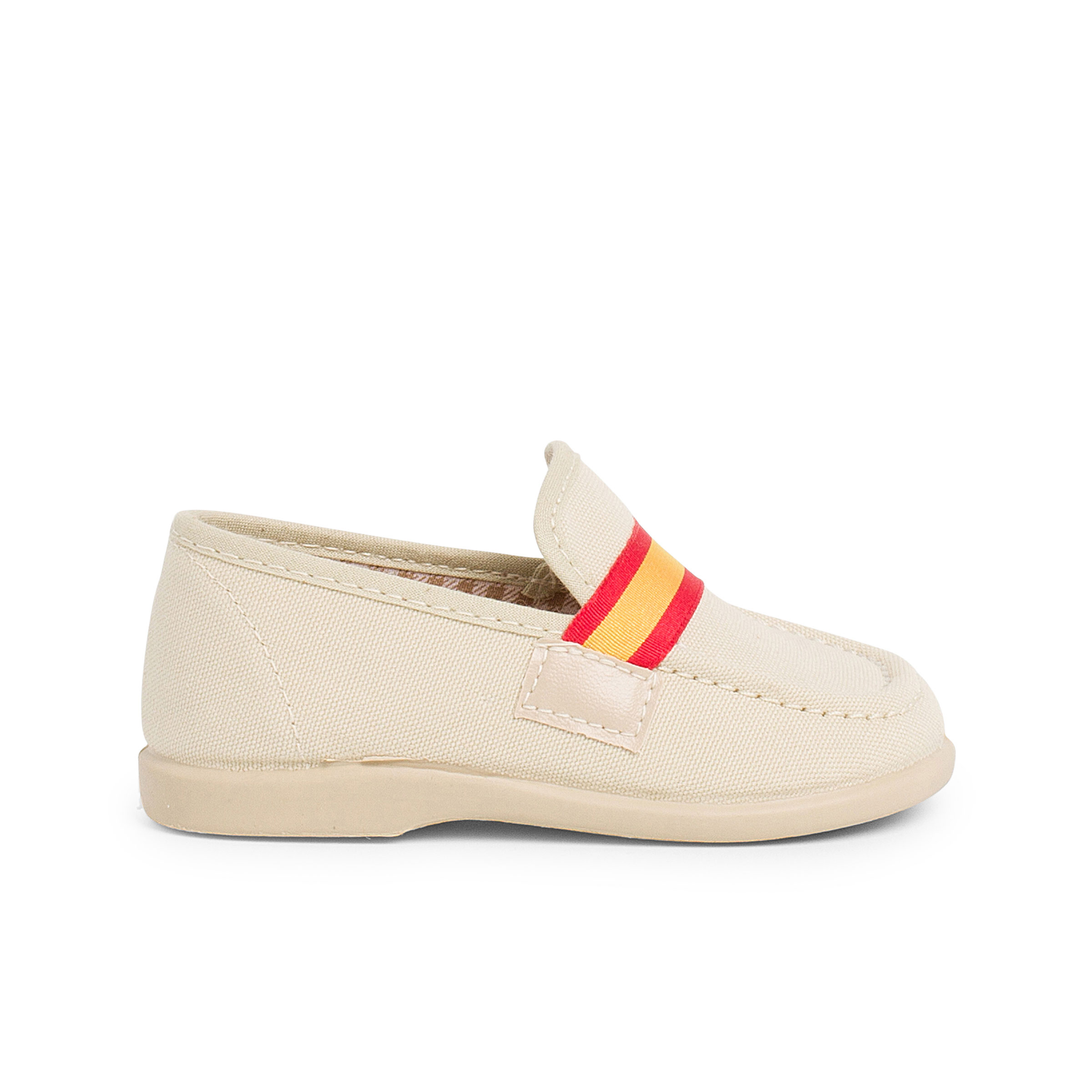 Pisamonas mocasines niño tela bandera españa