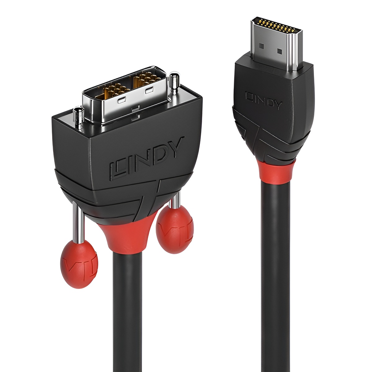 Lindy 36272 - Cable HDMI a DVI (2 m), color negro
