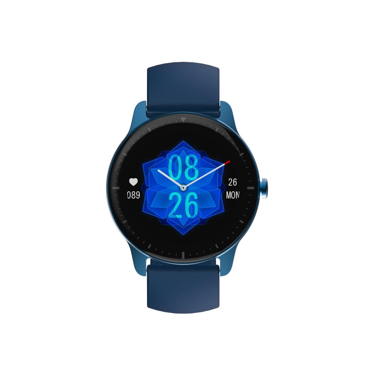 Smarts By Radiant Reloj Inteligente San Francisco Mm Ipblue Silicon Band 46,30 Mm Pulsera De Silicona Azul Con Cierre De Hebilla Normal Control De Ritmo Cardiaco, Sueño Y Modos Deportivos Compatible Con Android, Ios