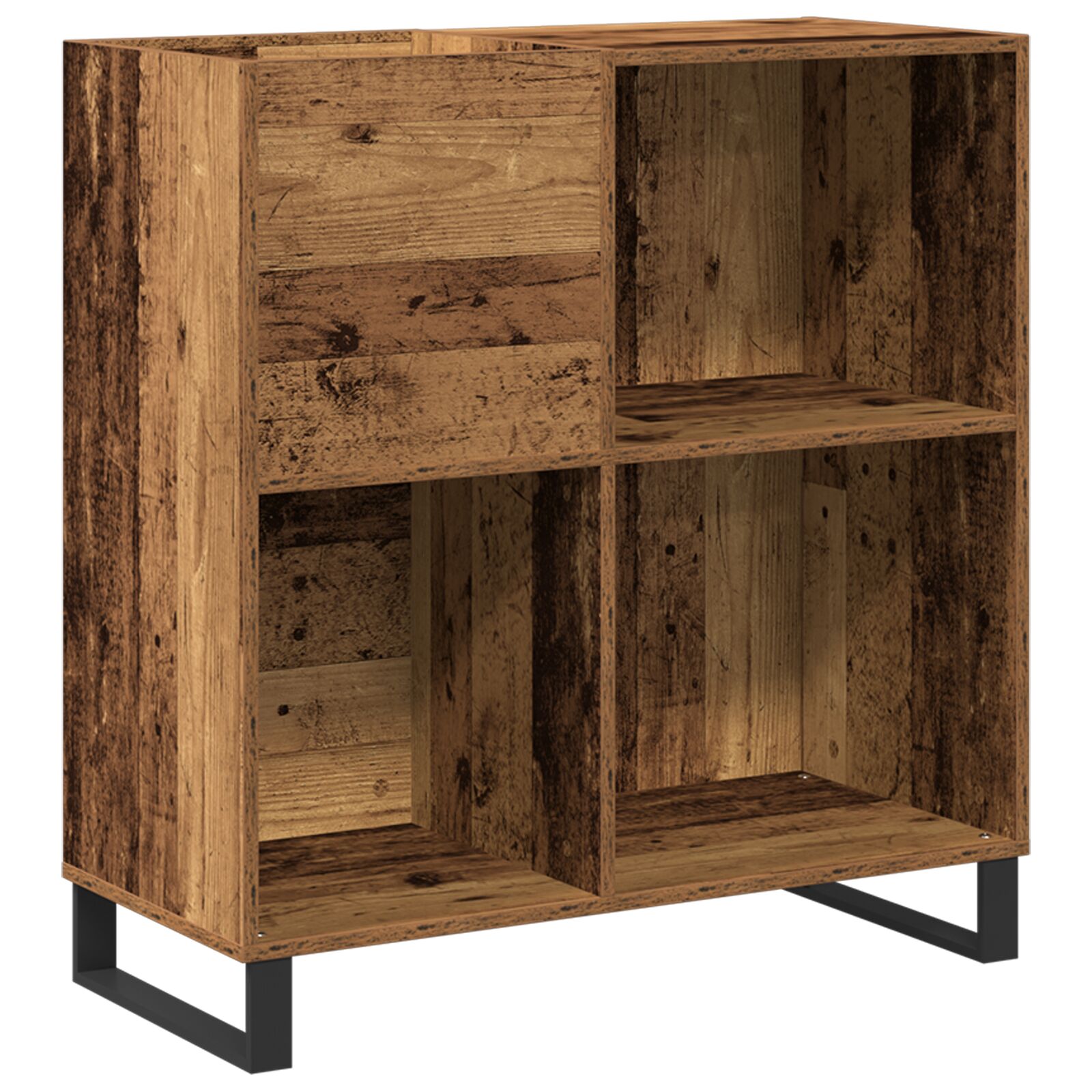 Armario de registros vidaXL Roble Artesanal 84,5x38x89 cm Madera elaborada