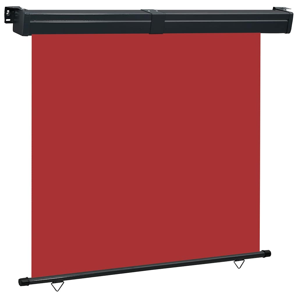 vidaXL Toldo lateral de balcón rojo 165x250 cm