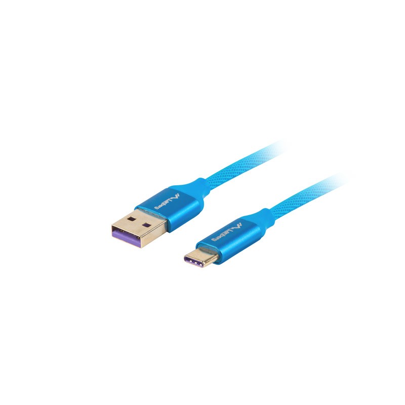 Lanberg - CA-USBO-21CU-0010-BL cable USB USB 2.0 1 m USB A USB C Azul CA-USBO-21CU-0010-BL