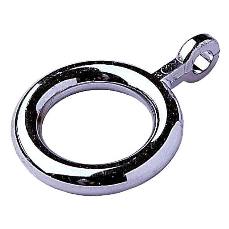 Anilla visillo con enganche 12 mm cromo  1202501 (caja 200 unidades)