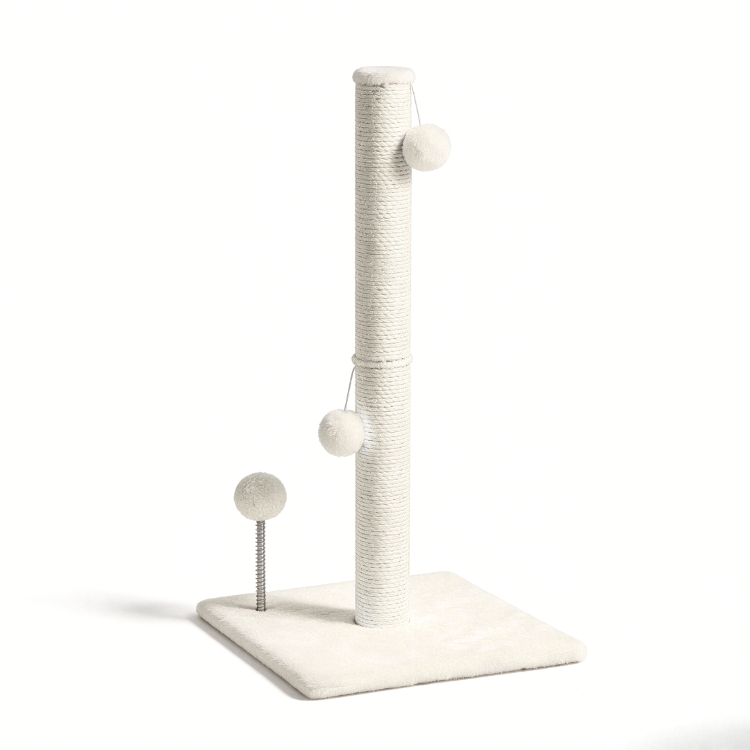 PETOO,Poste rascador XXL para gatos 40x40x83 cm – Rascador resistente con base estable, ideal para arañar, estirarse y cuidar las uñas de tu gato