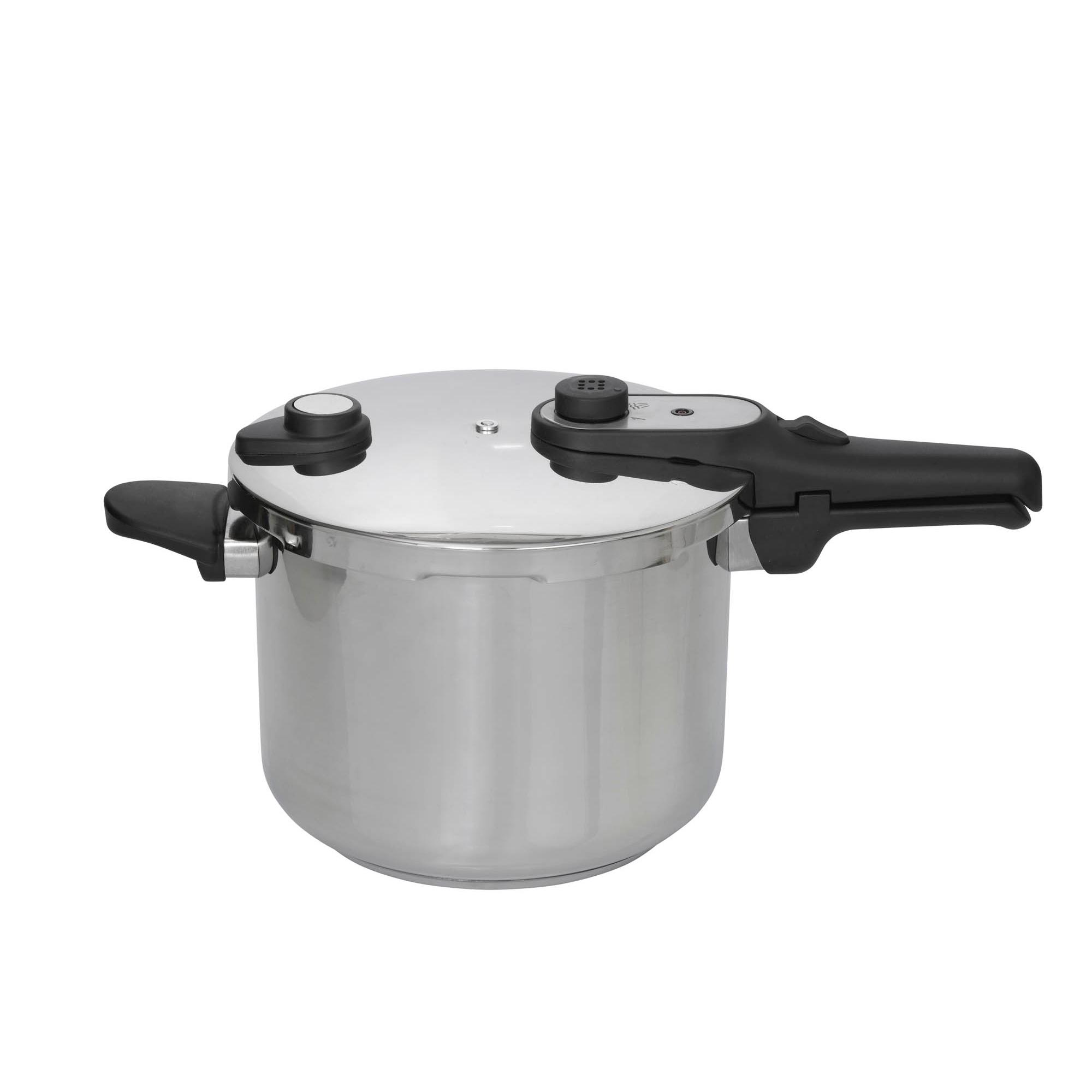 Jata HOLL2228 - Olla a Presión Rápida 8 litros, Acero Inoxidable, Apta para todas Cocinas Incluida Inducción, Diámetro 24 cm