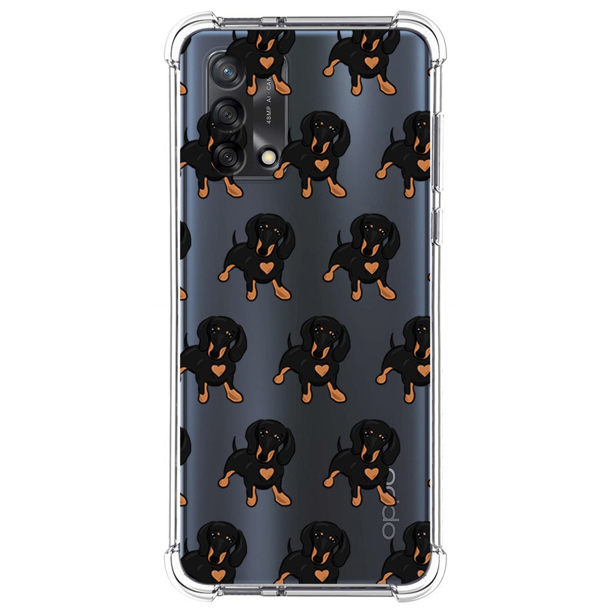 Funda Silicona Antigolpes para Oppo A74 4G diseño Perros 10 Dibujos