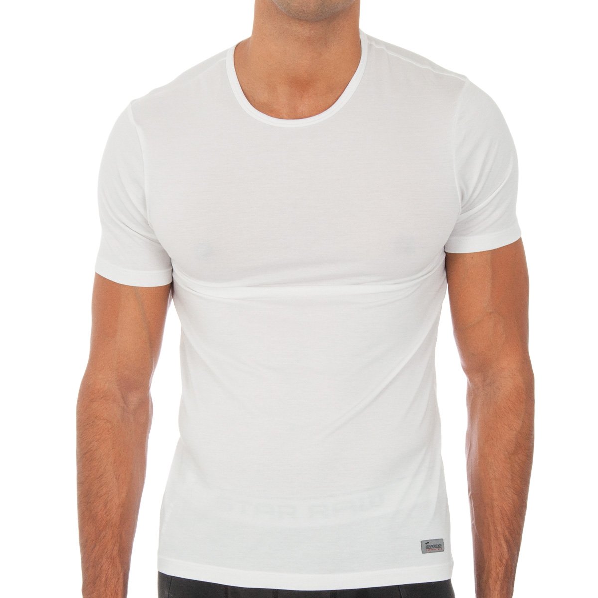 Abanderado-Camiseta de manga corta Algodón Termal para Hombre 041Y