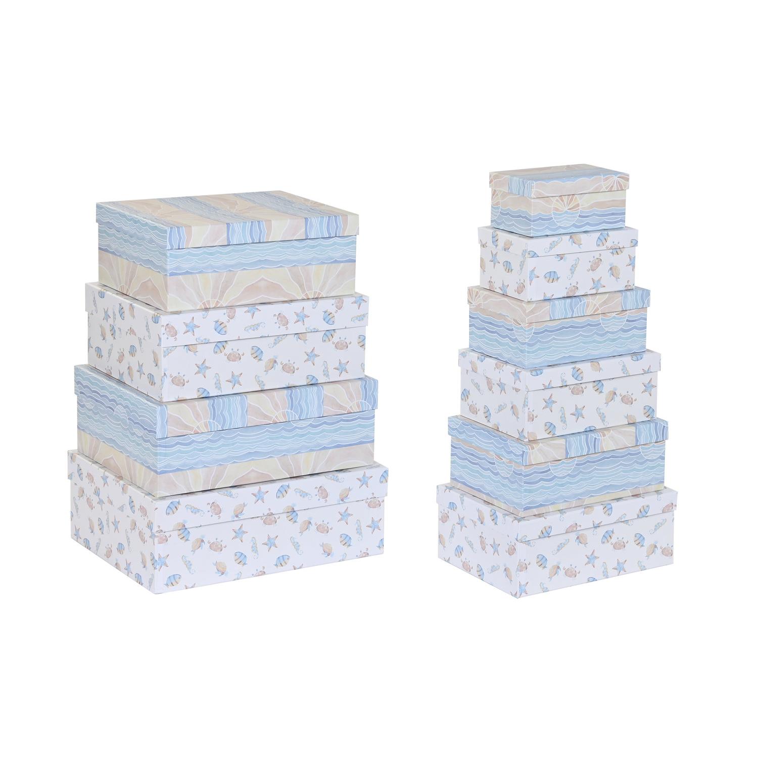 CAJA SET 10 CARTON 43,5X33,5X15,5 MULTICOLOR CG204306 - EL MEJOR COMPLEMENTO PARA TU HOGAR FIJALO