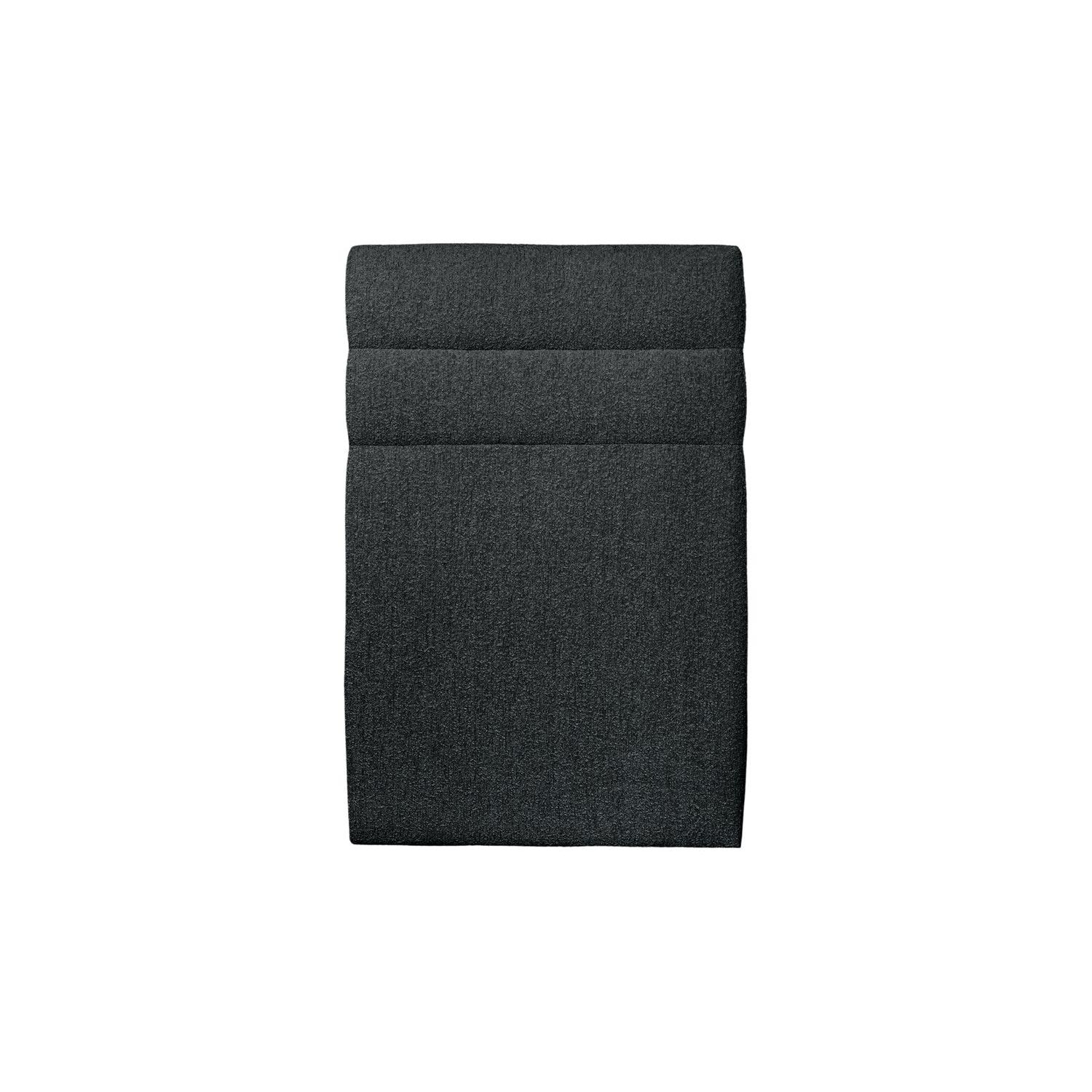 Cabecero 90 cm Lines - Tejido rizado Negra