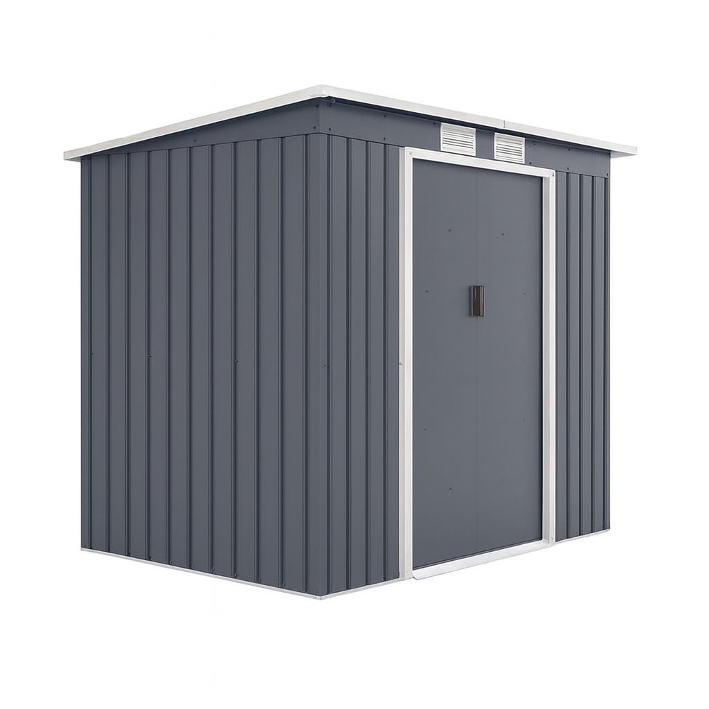 Caseta Metálica para Jardín Gris Oscuro Store Room 2,13x1,30x1,73 m - Nortene