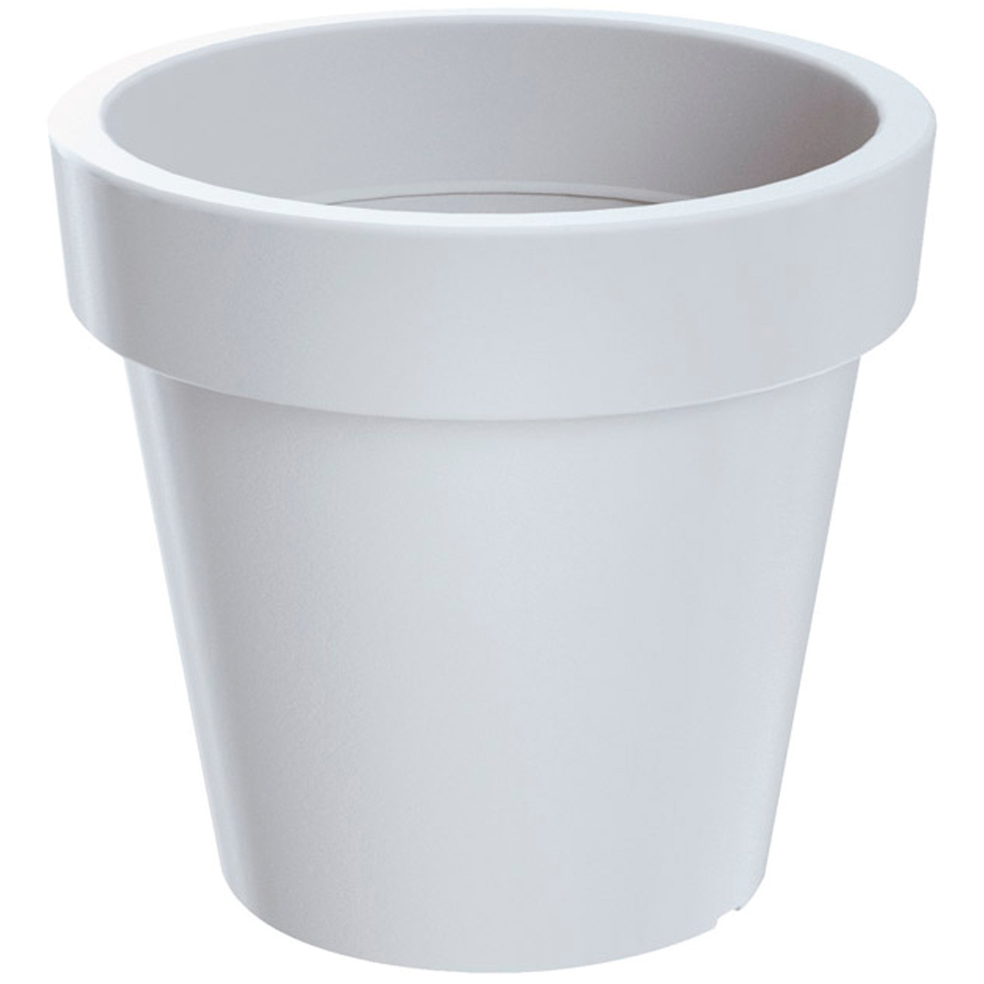 Prosperplast Maceta de Plastico Lofly en Color Gris 19,6x19,6x18,1 Cm - Elegantes y Clásicas