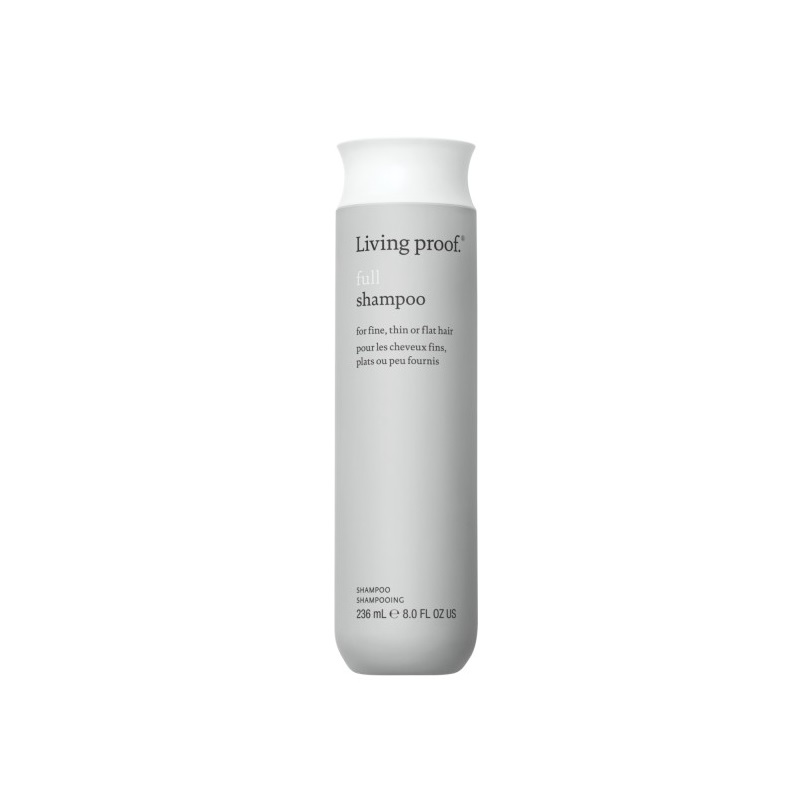 Living Proof Full Shampoo. / El champú y acondicionador Full son ideales para cualquier persona con cabello fino, lacio o delgado.